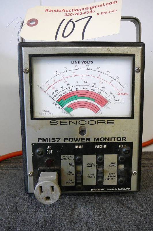 lot 107 image: Power Monitor Sencore PM157