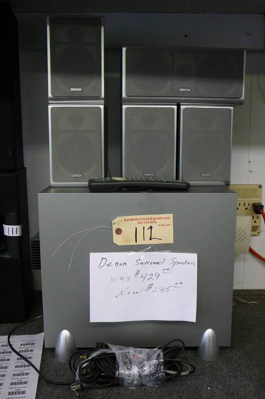 lot 112 image: Surround Sound Speakers