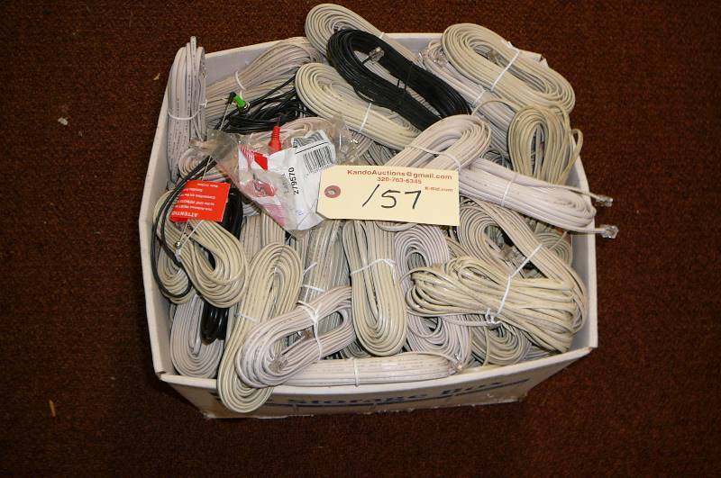 lot 157 image: Box of Phone Cords