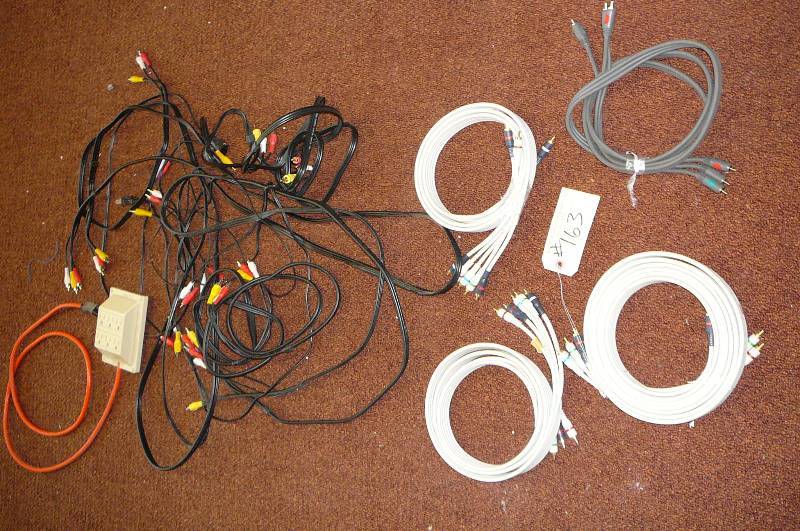 lot 163 image: Lot of Misc. Cable, Extension cord