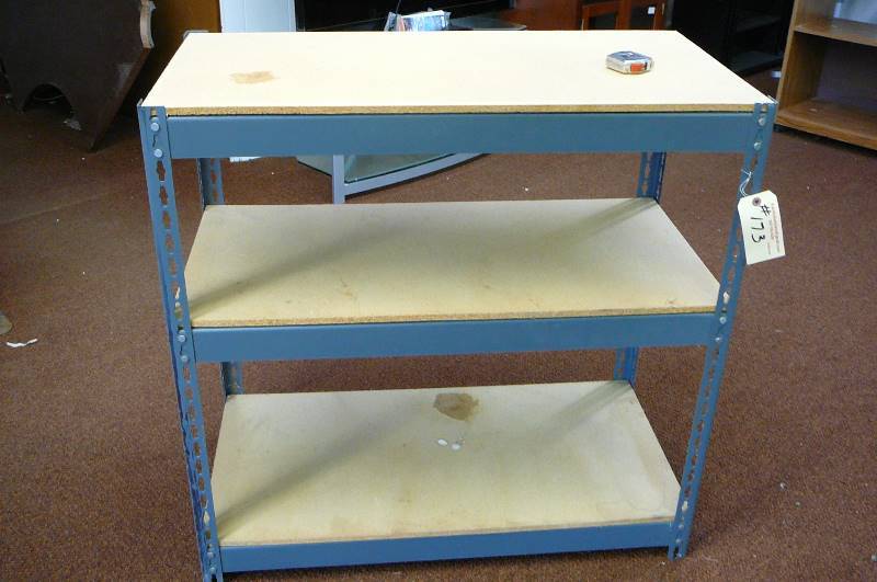 lot 173 image: Steel Shelf adjustable