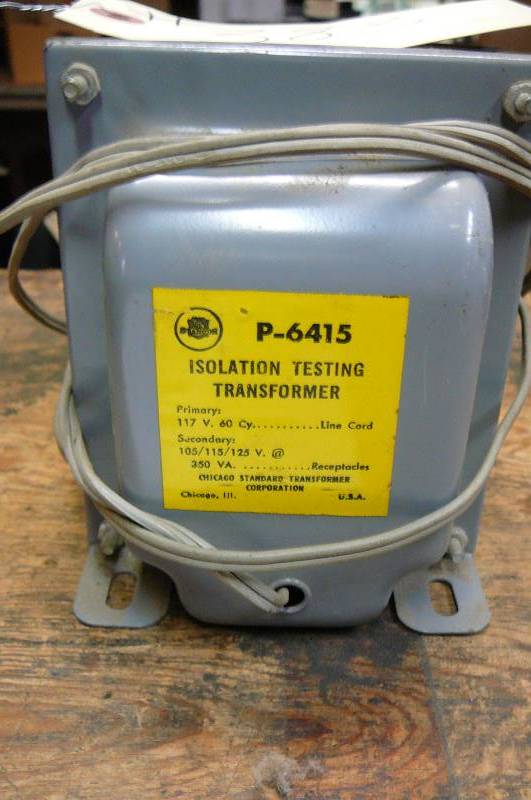 lot 383 image: Isolation Testing Transformer