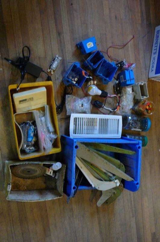 lot 389 image: Lot of Misc. Bracket, Bulbs, Ties etc.