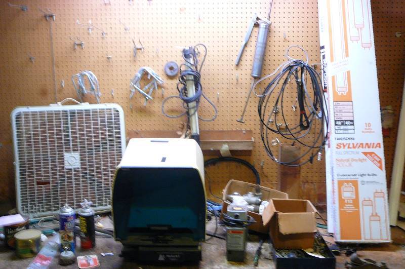lot 391 image: Drill bit Sharpener, Microform Reader, Lights, Bolts etc.