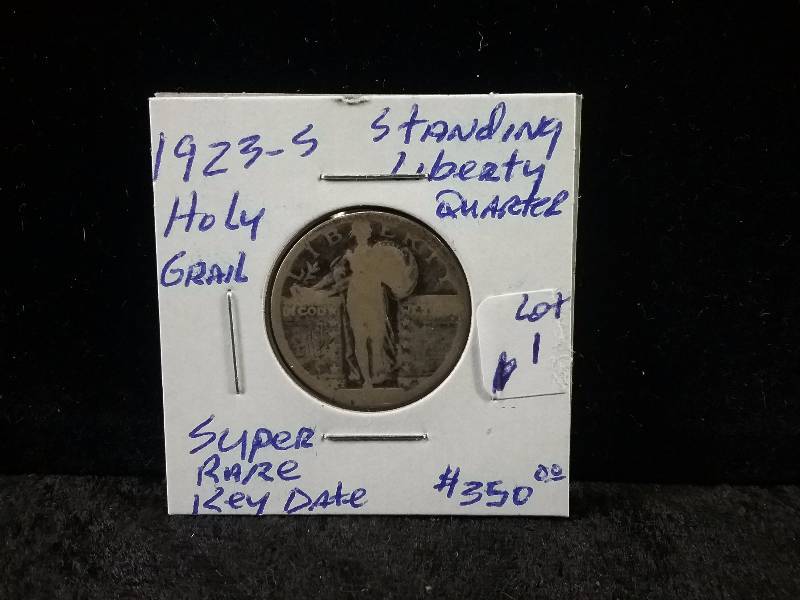 1923-S Standing Liberty Quarter, Super Rare, Key Date (Redbook G4VG Value  $280-$425)