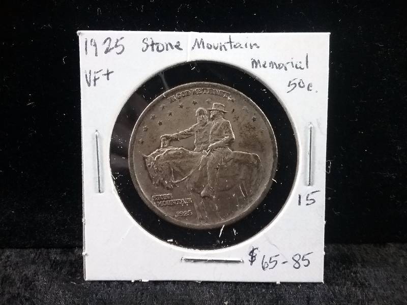1925 VF Stone Mountain Memorial Half Dollar, Great Details (Redbook value  $65-$85)