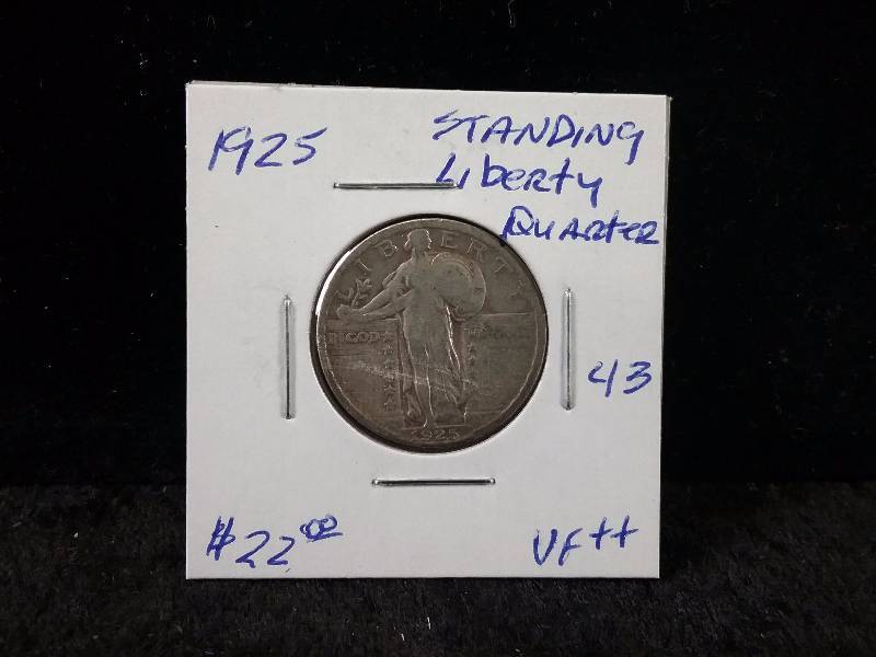 1925 VF Standing Liberty Quarter, (Redbook value $20-$30)