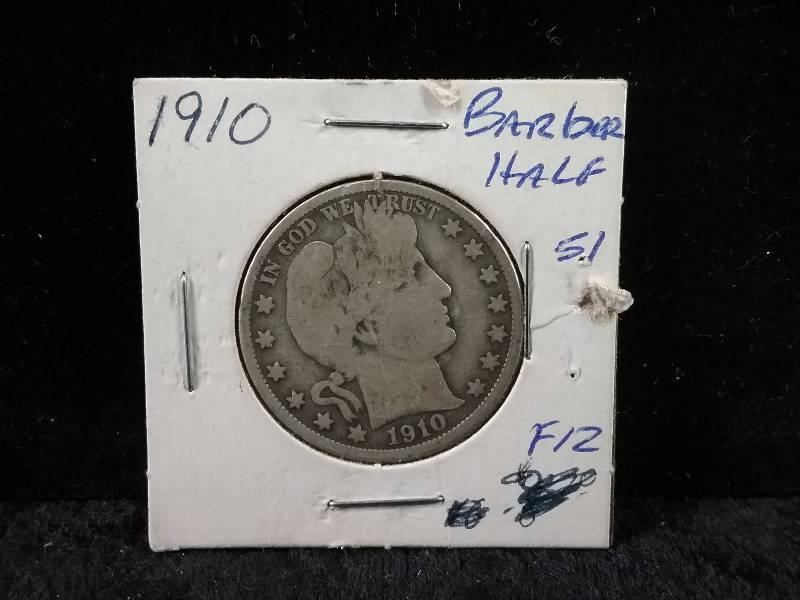 1910 F12 Barber Half Dollar