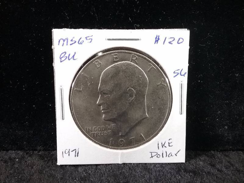 1971 MS65 BU Eisenhower Dollar (Redbook value $120)