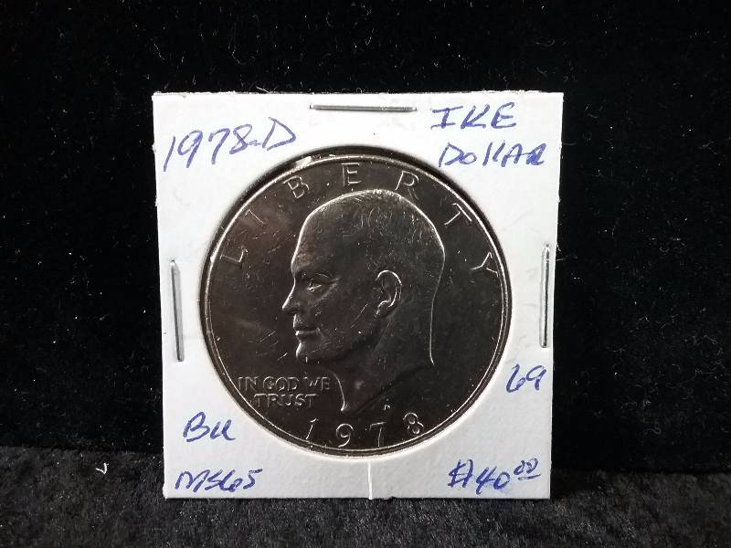 1978D MS65 BU Eisenhower Dollar, (Redbook value $40)