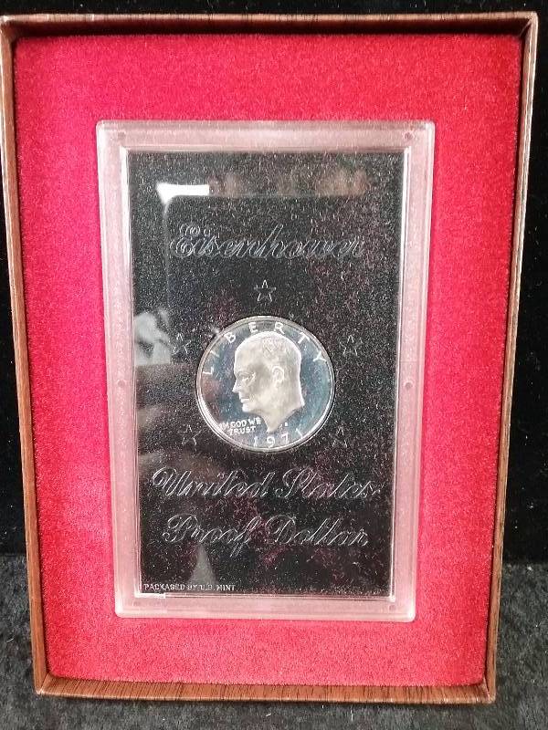 1971S US Proof Eisenhower Silver Dollar