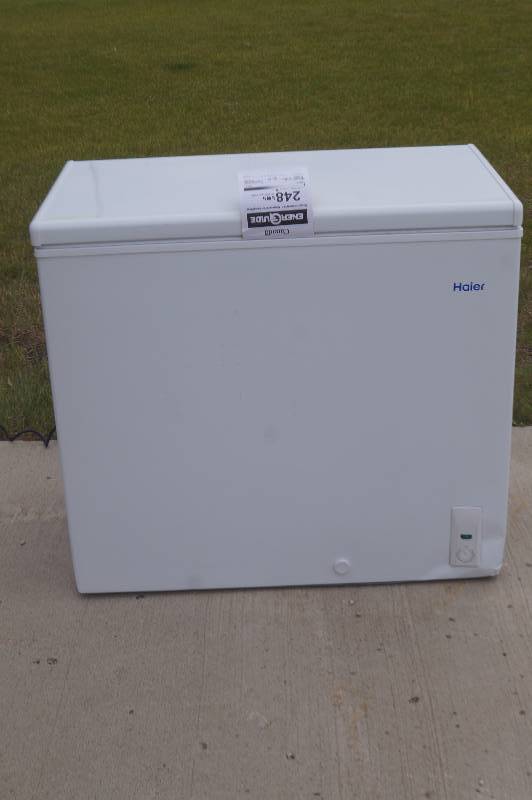 lot 218 image: NEW Haier Medium Size Chest Freezer
