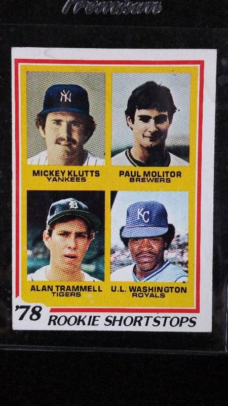 lot 36 image: 1979 Paul Molitor Topps Rookie Card