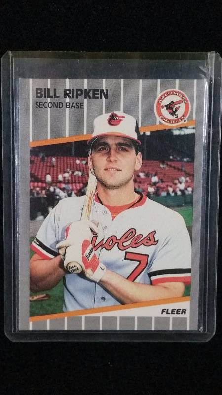 lot 47 image: 1989 Bill Ripkin Controversial F%#$ Face Fleer Baseball Card