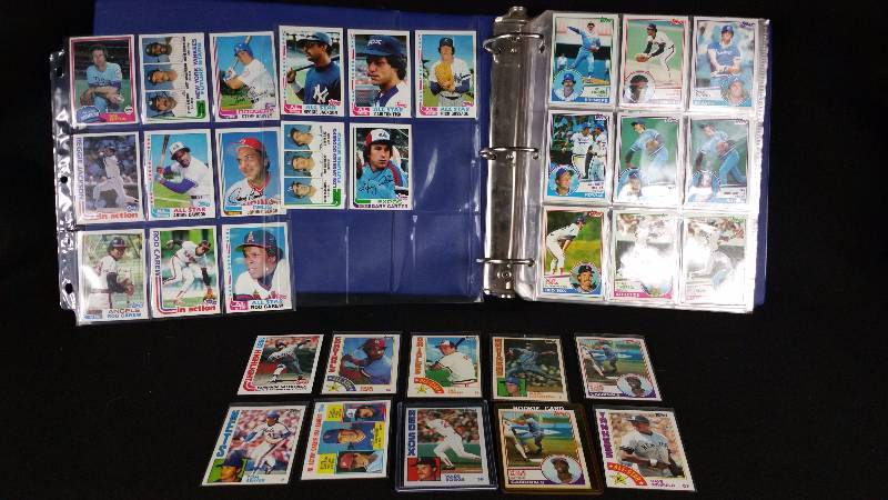 lot 53 image: Binder FULL of 1982-1987 Baseball Stars & Rookies