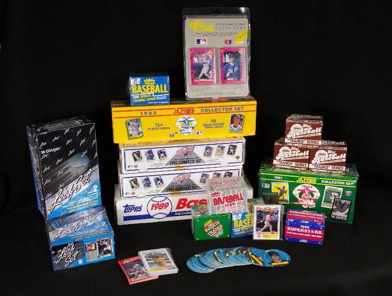 lot 62 image: Large Group of Baseball Sealed Sets, Complete Sets, Etc.