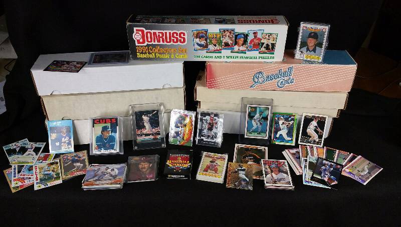 lot 65 image: Large Group of Baseball Complete Sets, Stars, Rookies