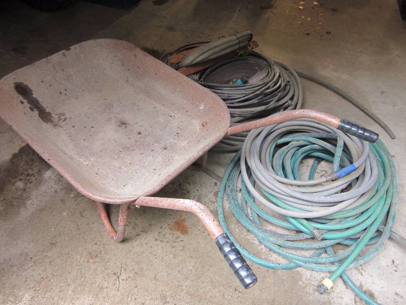 Wheel Barrow & Garden Hoses