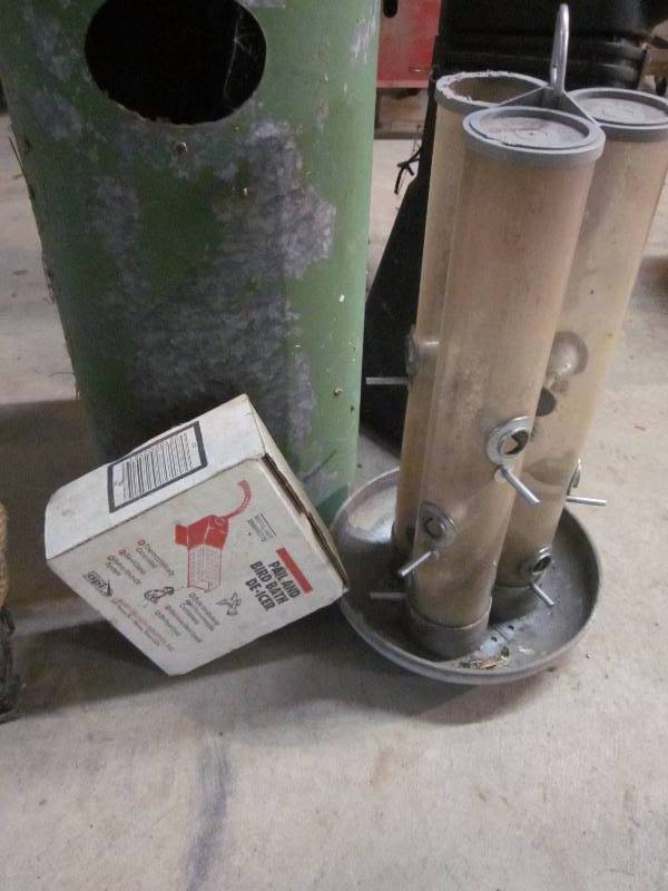 Wood Duck House, Gun Case, Chimney Sweep, Pail & Bird De-Icer, & Bird Feeder