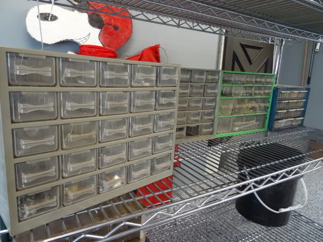 lot 13 image: 5 Misc Hardware Bins With Misc