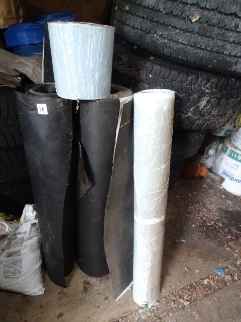 lot 38 image: 2 Partial Rolls Of Tar Paper,