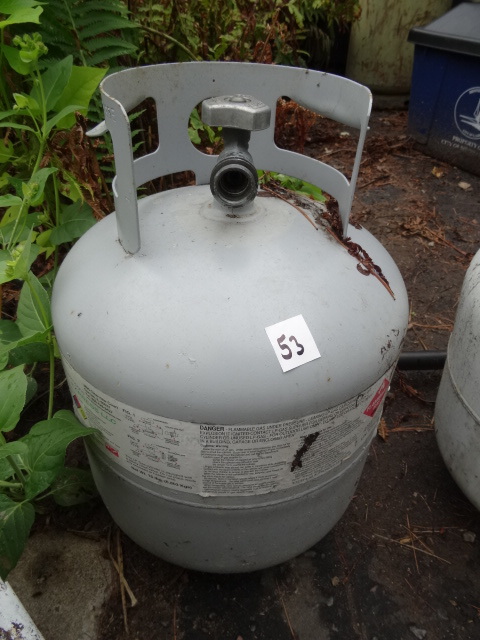 lot 53 image: New Style 20 Lb. Propane Tank