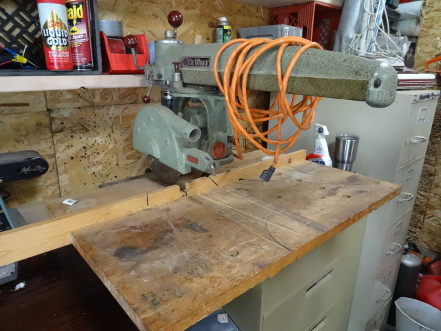 lot 82 image: Dewalt Radial Arm Saw,