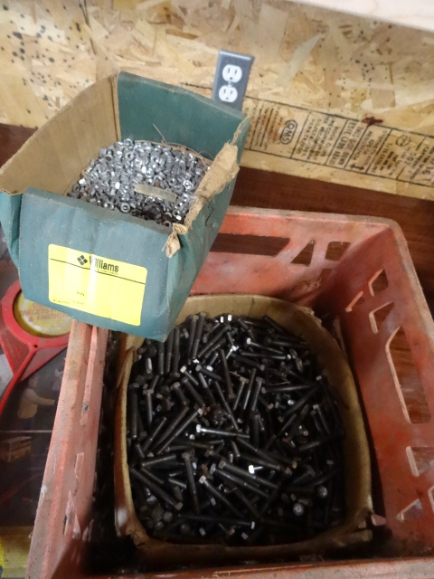 lot 92 image: 2 12 X 14 Bolts, Machine Screw Nuts