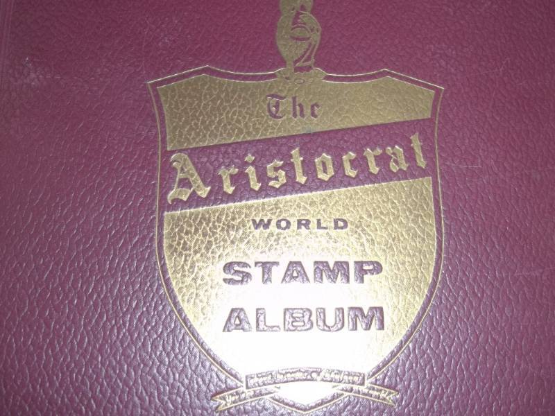 Vintage Stamp Collection Book With Stamps