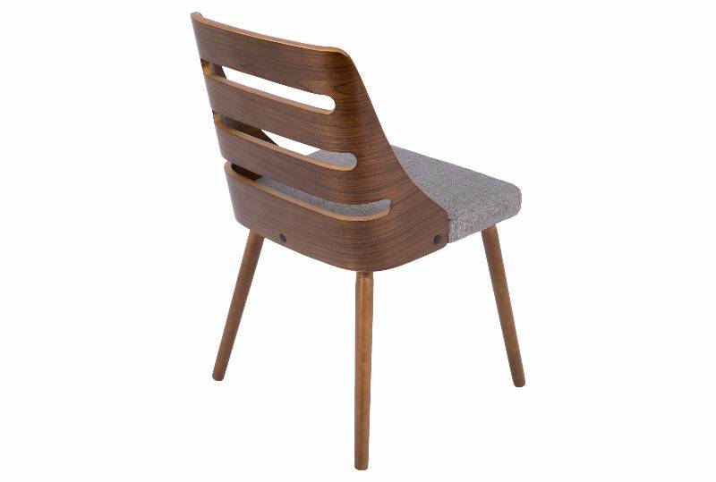 lot 29 image: New Trevi Mid Century Modern Dining Chair - Gray - LumiSource  ( Set of 2 )