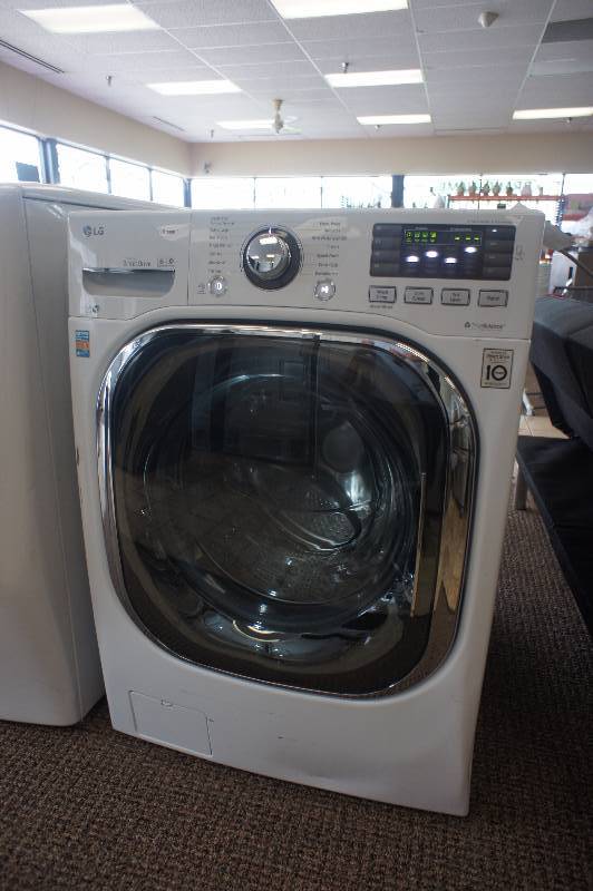 lot 4 image: New - Scratch & Dent LG Model # (WM4370HWA) Front-Loading Washer - White Color - Tested Works - MSRP $ 1299.99