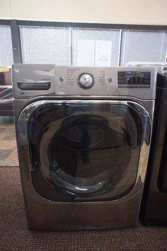 lot 7 image: New - Scratch & Dent LG Model # (DLEX8100V) 9-cu ft Stackable Electric Dryer (Graphite Steel) - Tested Works - MSRP $ 1499.99