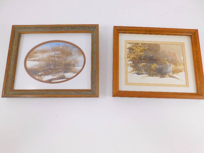 lot 12 image: Original Framed Watercolor Paintings by Gary Hanson - 1978
