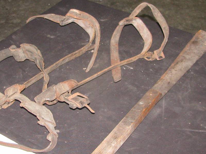 Vintage Pole Climbers & Knife