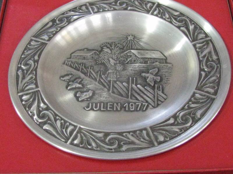 1977 Norwegian Pewter Plate
