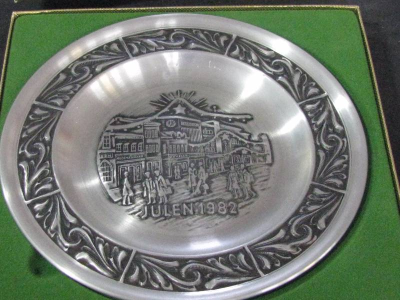 1982 Norwegian Pewter Plate