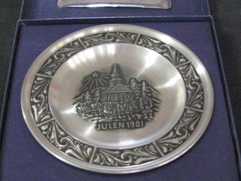1981 Norwegian Pewter Plate