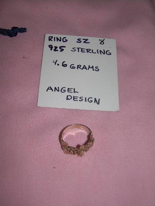 STERLING ANGEL RING