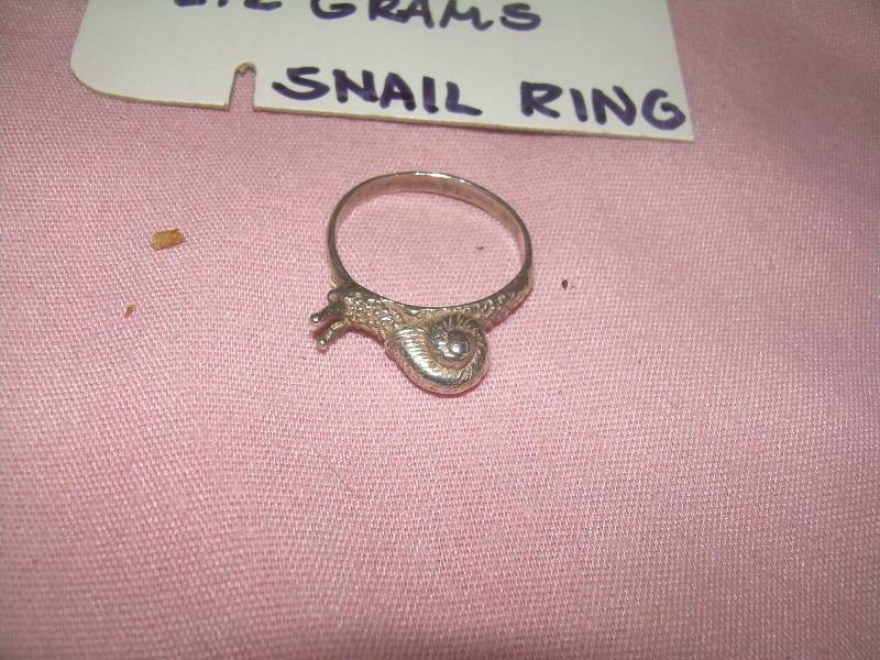 STERLING SNAIL RING