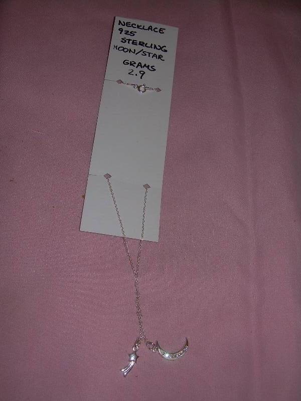 MOON STAR STERLING NECKLACE