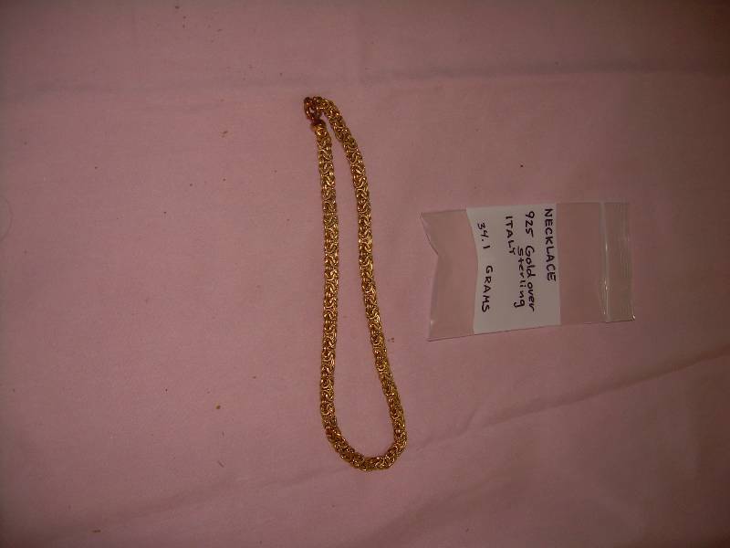 GOLD OVER STERLING NECKLACE