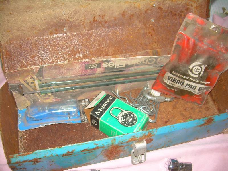VINTAGE TOOL BOX AND TOOLS