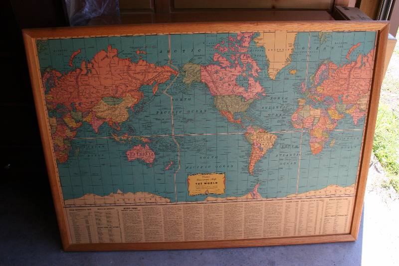 lot 52 image: Large World Map