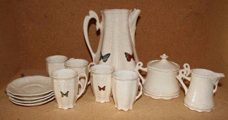 lot 94 image: Butterfly Tea Set