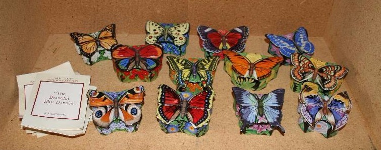 lot 95 image: Butterfly Music Boxes