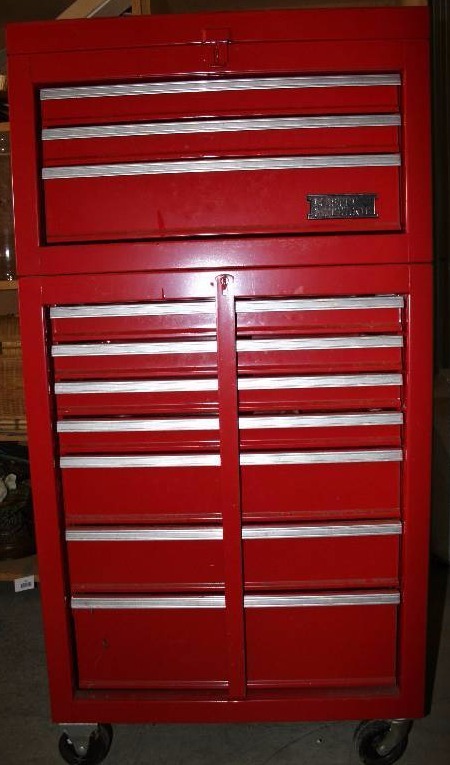 lot 100 image: Tool Box and Misc Tools