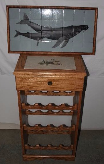 lot 229 image: Wine Rack and Whale Tray