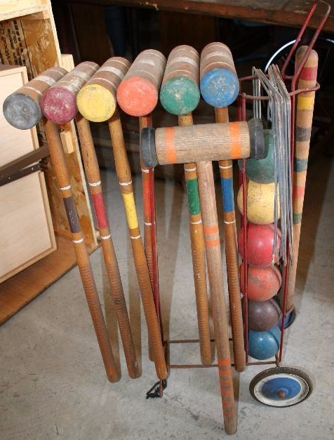 lot 270 image: Vintage Croquet Set