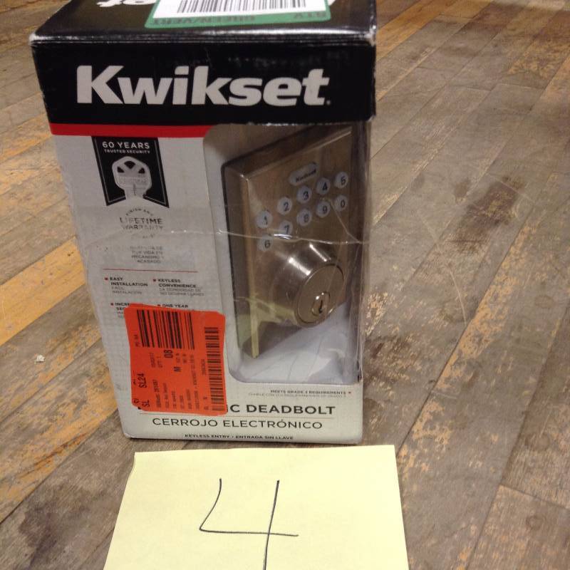 lot 4 image: Kwikset Electronic Deadbolt