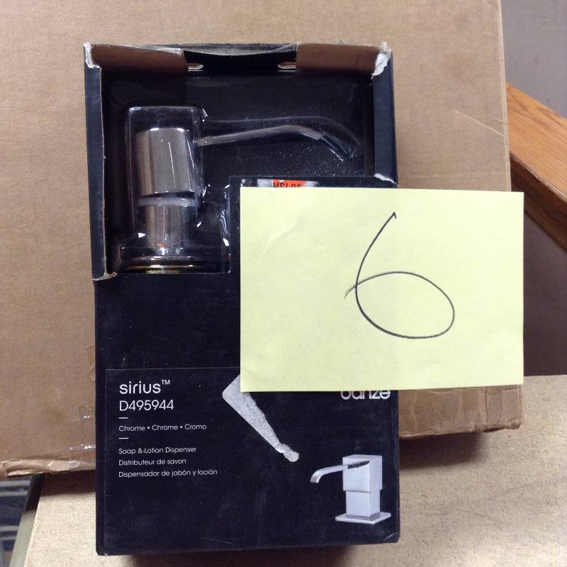 lot 6 image: Danze Soap & Lotion Dispenser not used